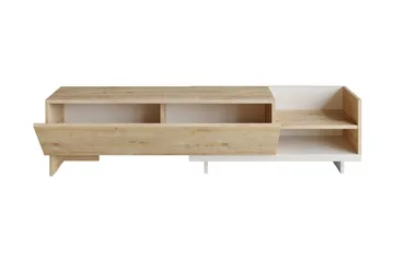 Andifli TV-benk 165x41 cm med Oppbevaring i Tre - Beige - Møbler - TV- & Mediamøbler - TV benk & mediabenk