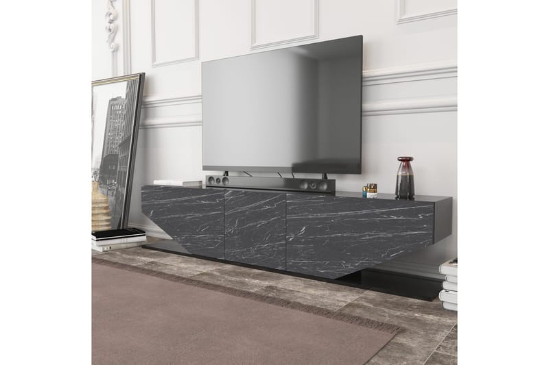 Andifli Tv-benk 180x45 cm - Svart - Møbler - TV- & Mediamøbler - TV benk & mediabenk