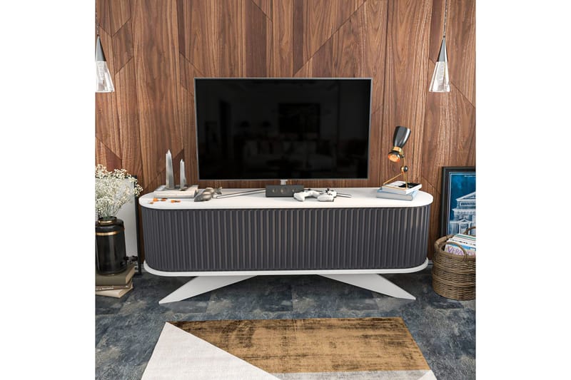 Andifli Tv-benk 180x60 cm - Antrasitt - Møbler - TV- & Mediamøbler - TV benk & mediabenk