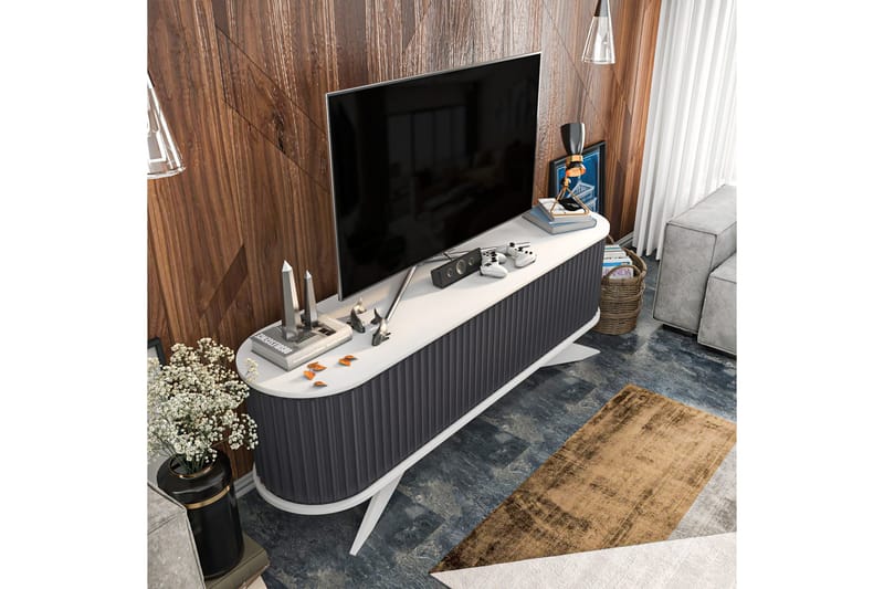 Andifli Tv-benk 180x60 cm - Antrasitt - Møbler - TV- & Mediamøbler - TV benk & mediabenk