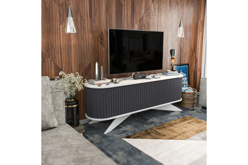 Andifli Tv-benk 180x60 cm - Antrasitt - Møbler - TV- & Mediamøbler - TV benk & mediabenk