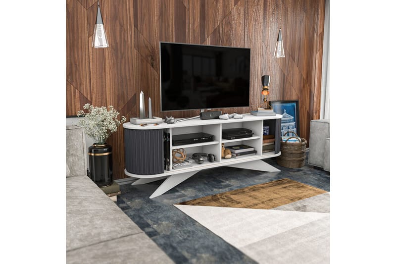 Andifli Tv-benk 180x60 cm - Antrasitt - Møbler - TV- & Mediamøbler - TV benk & mediabenk