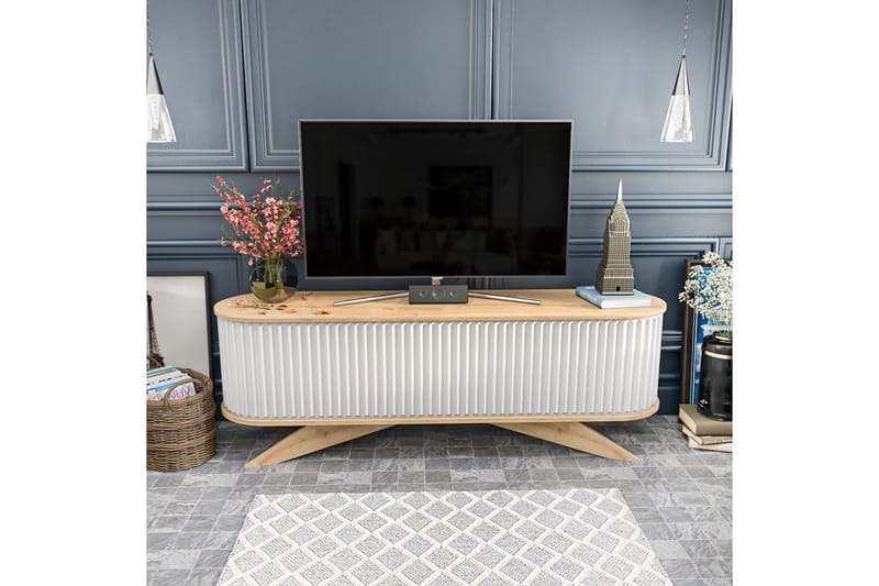 Andifli Tv-benk 180x60 cm - Blå - Møbler - TV- & Mediamøbler - TV benk & mediabenk