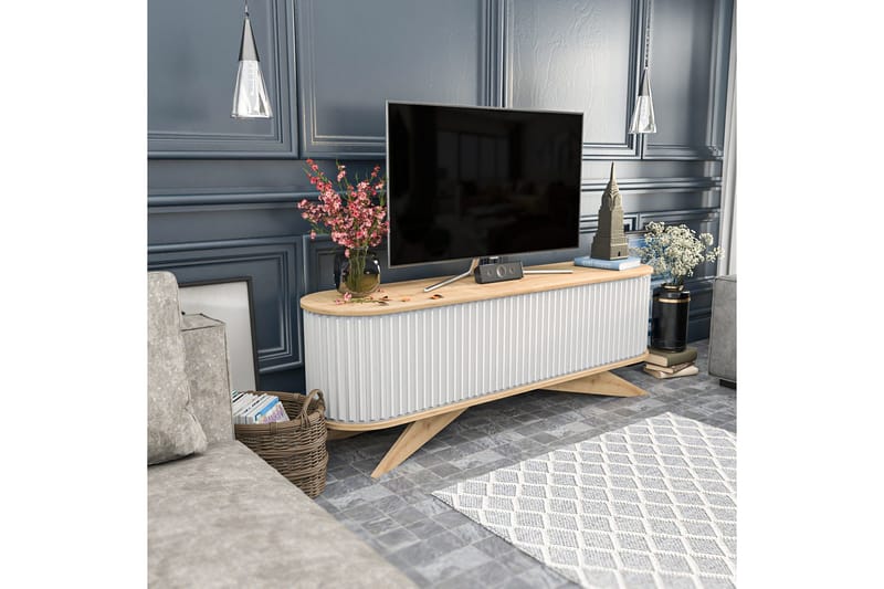 Andifli Tv-benk 180x60 cm - Blå - Møbler - TV- & Mediamøbler - TV benk & mediabenk