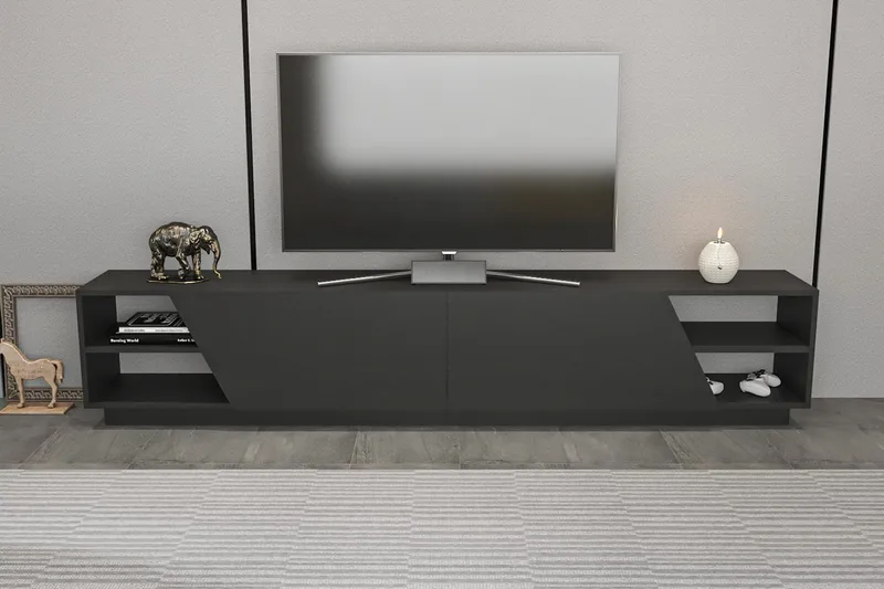Andifli Tv-benk 240x47,4 cm - Antrasitt - Møbler - TV- & Mediamøbler - TV benk & mediabenk