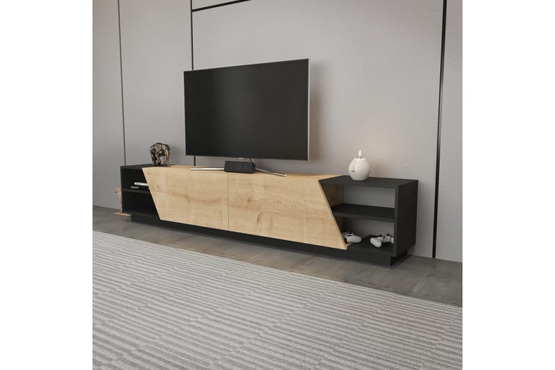 Andifli Tv-benk 240x47,4 cm - Antrasitt - Møbler - TV- & Mediamøbler - TV benk & mediabenk