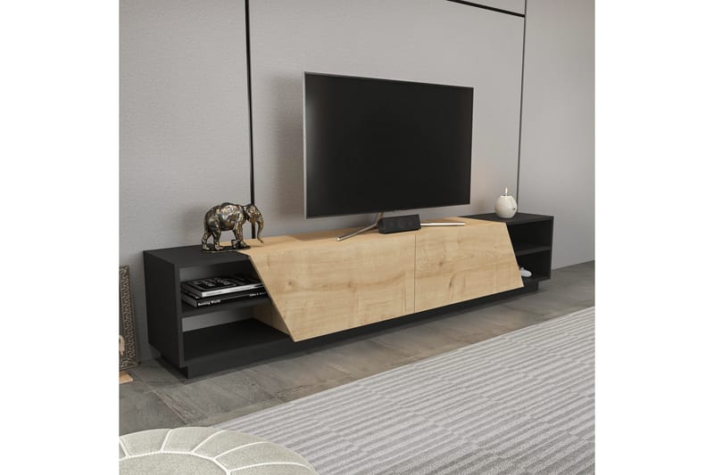 Andifli Tv-benk 240x47,4 cm - Antrasitt - Møbler - TV- & Mediamøbler - TV benk & mediabenk