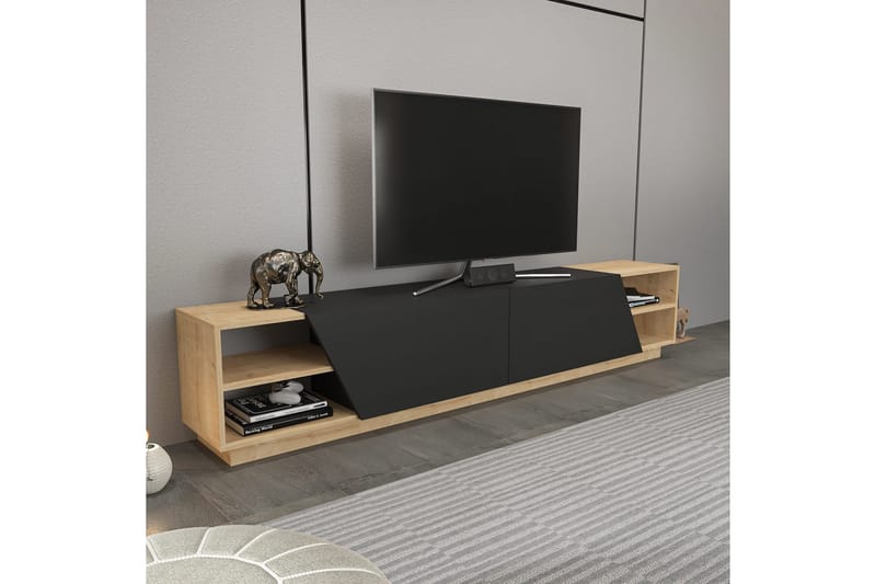 Andifli Tv-benk 240x47,4 cm - Brun - Møbler - TV- & Mediamøbler - TV benk & mediabenk