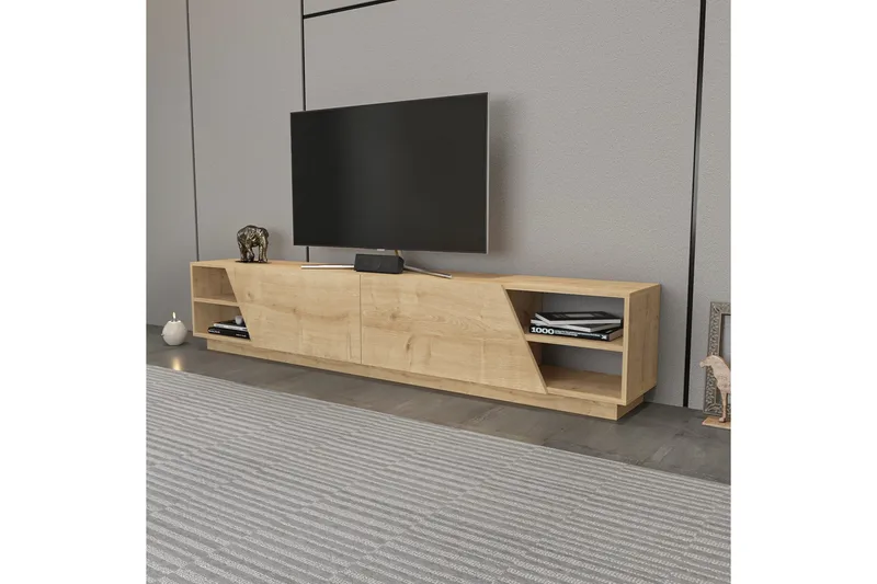 Andifli Tv-benk 240x47,4 cm - Brun - Møbler - TV- & Mediamøbler - TV benk & mediabenk
