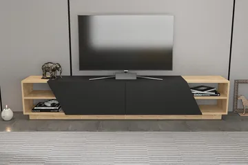 Andifli Tv-benk 240x47,4 cm - Brun - Møbler - TV- & Mediamøbler - TV benk & mediabenk