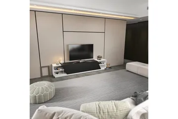 Andifli Tv-benk 240x47,4 cm - Hvit - Møbler - TV- & Mediamøbler - TV benk & mediabenk