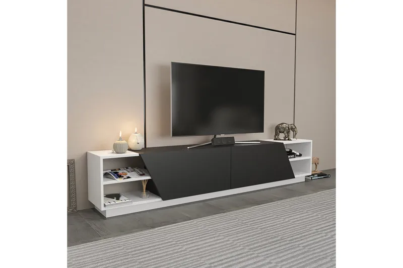 Andifli Tv-benk 240x47,4 cm - Hvit - Møbler - TV- & Mediamøbler - TV benk & mediabenk