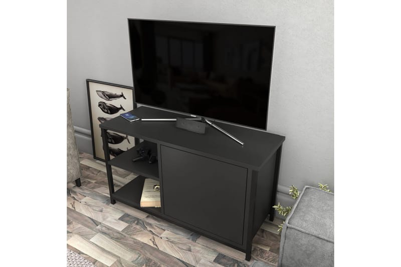 Andifli Tv-benk 89,6x50,8 cm - Svart - Møbler - TV- & Mediamøbler - TV benk & mediabenk