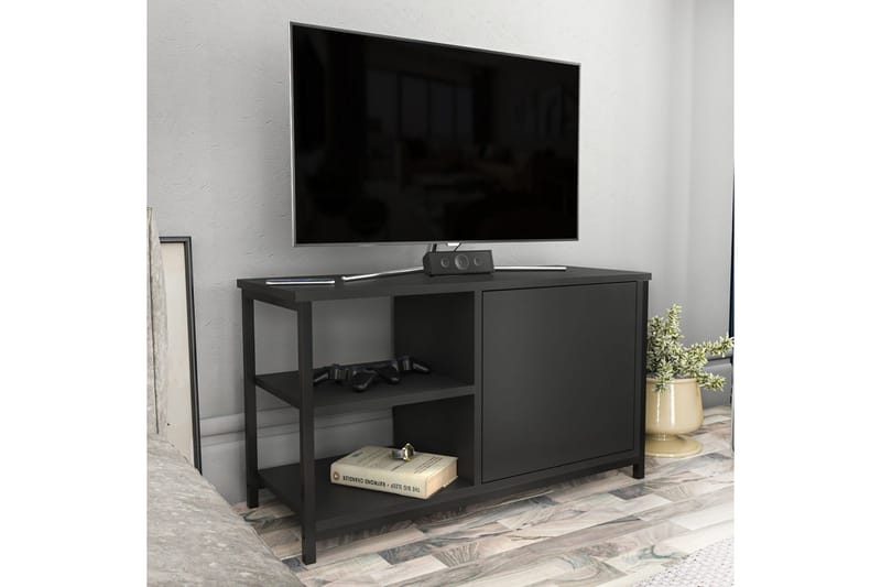 Andifli Tv-benk 89,6x50,8 cm - Svart - Møbler - TV- & Mediamøbler - TV benk & mediabenk