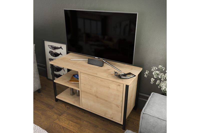 Andifli Tv-benk 89,6x50,8 cm - Svart - Møbler - TV- & Mediamøbler - TV benk & mediabenk