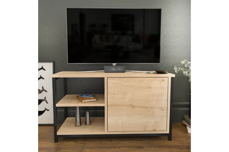 Andifli Tv-benk 89,6x50,8 cm - Svart - Møbler - TV- & Mediamøbler - TV benk & mediabenk