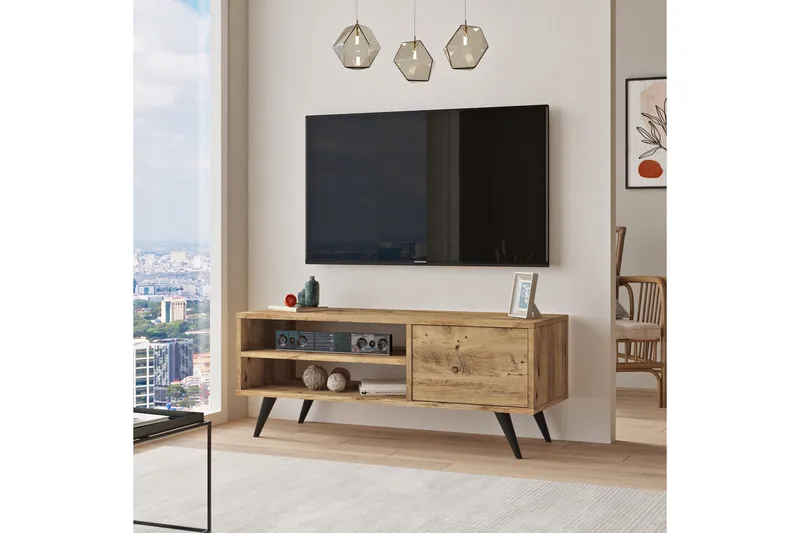 Aniza TV-benk 110 cm - Natur - Møbler - TV- & Mediamøbler - TV benk & mediabenk