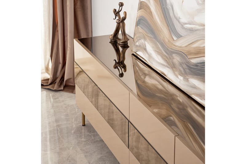 Arioch TV-benk 180 cm - Bronse - Møbler - TV- & Mediamøbler - TV benk & mediabenk