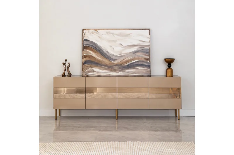 Arioch TV-benk 180 cm - Bronse - Møbler - TV- & Mediamøbler - TV benk & mediabenk