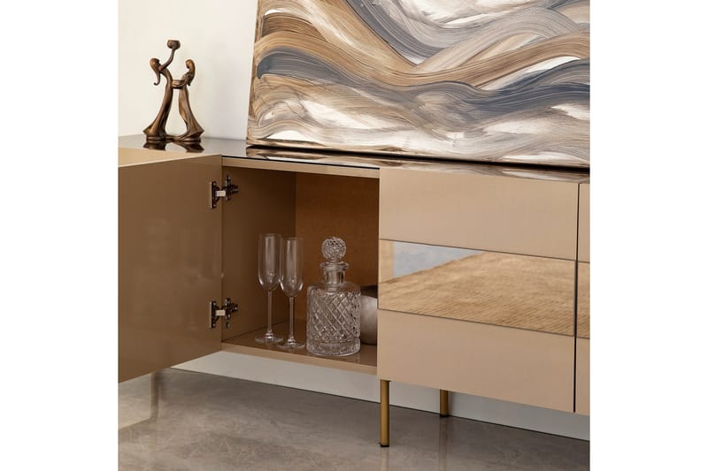 Arioch TV-benk 180 cm - Bronse - Møbler - TV- & Mediamøbler - TV benk & mediabenk