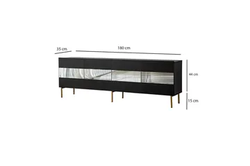Arioch TV-benk 180 cm - Grå - Møbler - TV- & Mediamøbler - TV benk & mediabenk