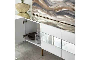 Arioch TV-benk 180 cm - Gull - Møbler - TV- & Mediamøbler - TV benk & mediabenk