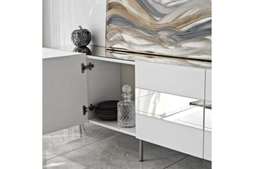 Arioch TV-benk 180 cm - Sølv - Møbler - TV- & Mediamøbler - TV benk & mediabenk