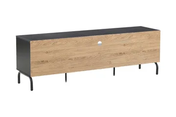 Arkley TV-benk 160x41 cm - Svart/Lysebrun - Møbler - TV- & Mediamøbler - TV benk & mediabenk