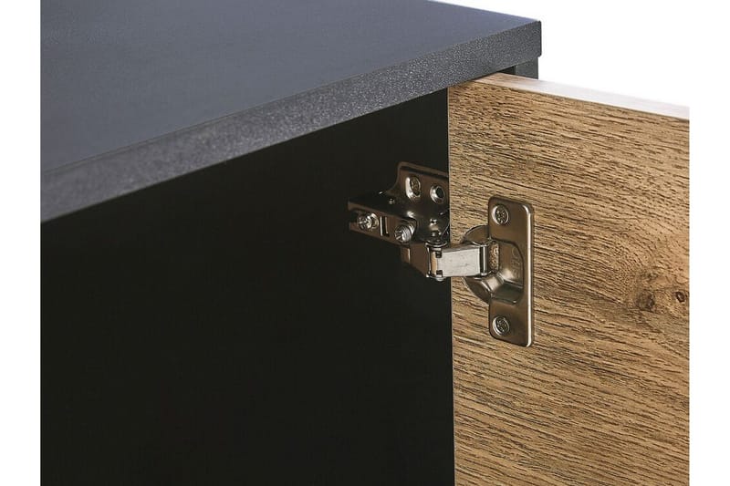 Arkley TV-benk 160x41 cm - Svart/Lysebrun - Møbler - TV- & Mediamøbler - TV benk & mediabenk