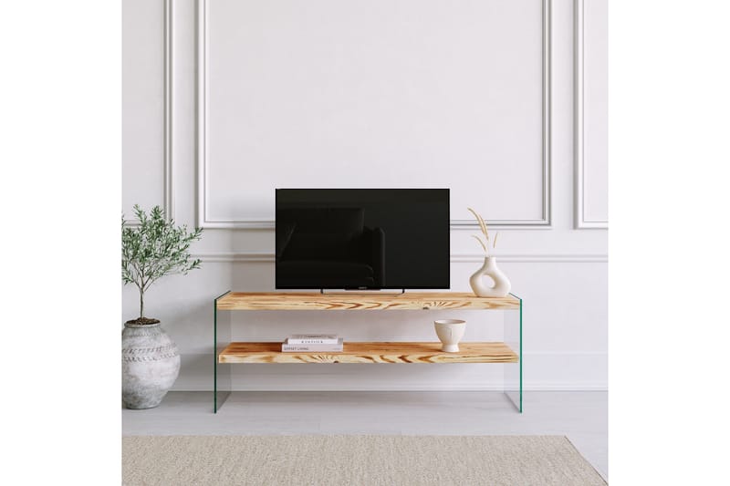 Assanisa Tv-benk 120 cm - Natur - Møbler - TV- & Mediamøbler - TV benk & mediabenk