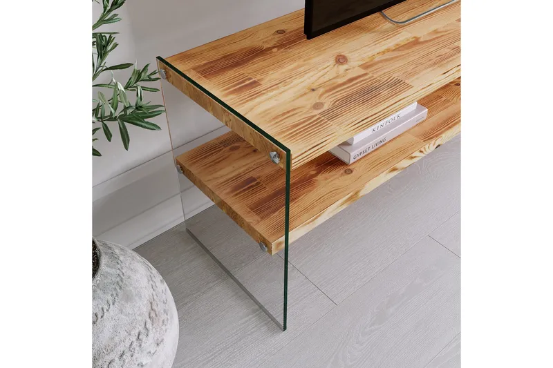 Assanisa TV-benk 120 cm - Natur - Møbler - TV- & Mediamøbler - TV benk & mediabenk