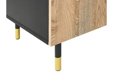 Assaria TV-benk 150x40 cm - Svart/Lyst Tre - Møbler - TV- & Mediamøbler - TV benk & mediabenk