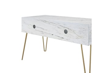 Athena Tv-benk 107x50 cm Hvit/Marmormønster - Novogratz - Møbler - TV- & Mediamøbler - TV benk & mediabenk