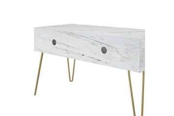 Athena Tv-benk 107x50 cm Hvit/Marmormønster - Novogratz - Møbler - TV- & Mediamøbler - TV benk & mediabenk