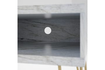 Athena Tv-benk 107x50 cm Hvit/Marmormønster - Novogratz - Møbler - TV- & Mediamøbler - TV benk & mediabenk