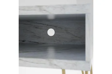 Athena Tv-benk 107x50 cm Hvit/Marmormønster - Novogratz - Møbler - TV- & Mediamøbler - TV benk & mediabenk