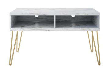Athena Tv-benk 107x50 cm Hvit/Marmormønster - Novogratz - Møbler - TV- & Mediamøbler - TV benk & mediabenk