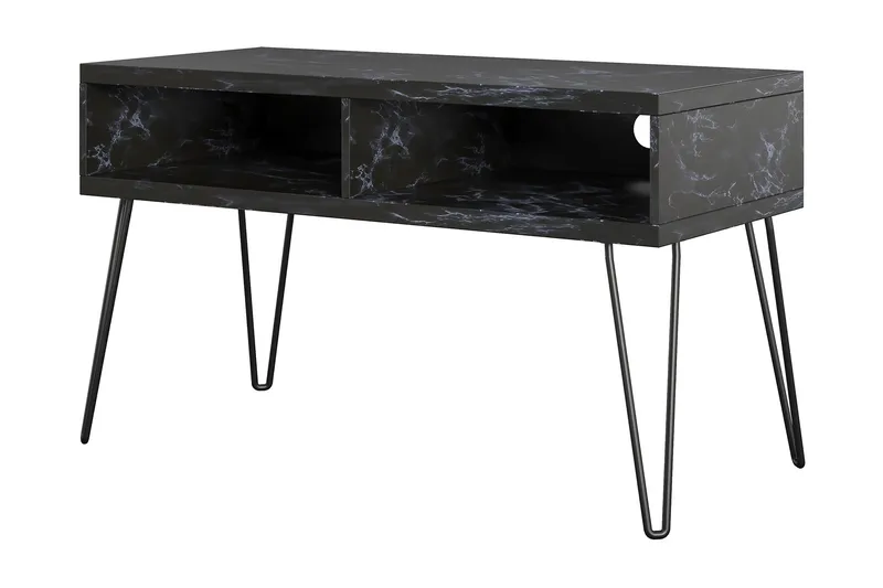 Athena Tv-benk 107x50 cm Svart/Marmormønster - Novogratz - Møbler - TV- & Mediamøbler - TV benk & mediabenk