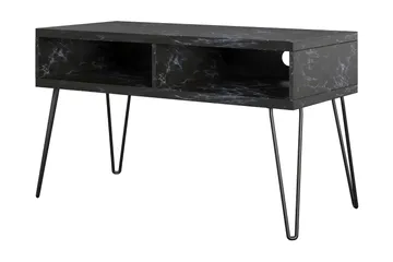 Athena Tv-benk 107x50 cm Svart/Marmormønster - Novogratz - Møbler - TV- & Mediamøbler - TV benk & mediabenk