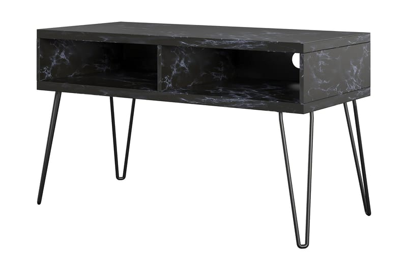 Athena Tv-benk 107x50 cm Svart/Marmormønster - Novogratz - Møbler - TV- & Mediamøbler - TV benk & mediabenk