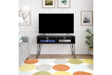 Athena Tv-benk 107x50 cm Svart/Marmormønster - Novogratz - Møbler - TV- & Mediamøbler - TV benk & mediabenk