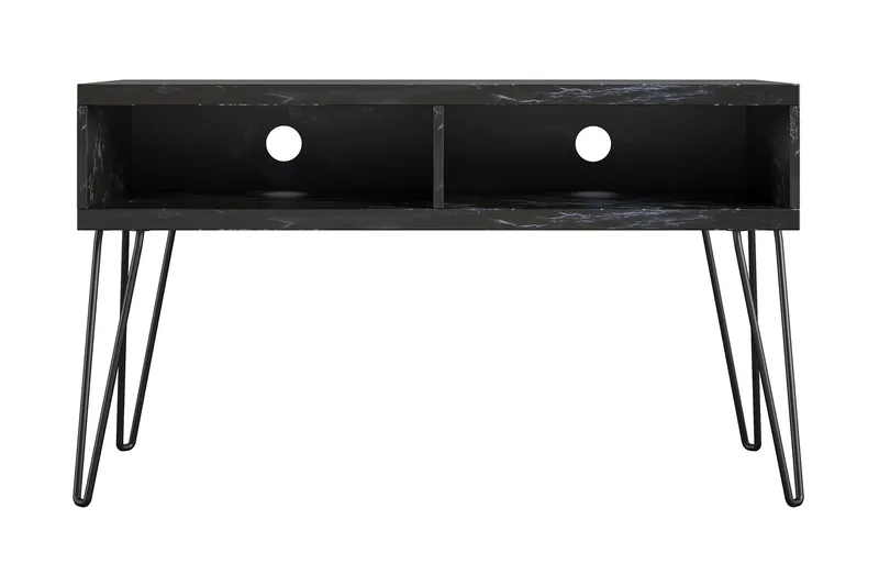 Athena Tv-benk 107x50 cm Svart/Marmormønster - Novogratz - Møbler - TV- & Mediamøbler - TV benk & mediabenk