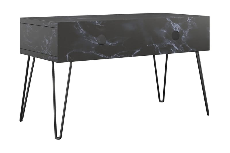 Athena Tv-benk 107x50 cm Svart/Marmormønster - Novogratz - Møbler - TV- & Mediamøbler - TV benk & mediabenk