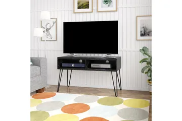 Athena Tv-benk 107x50 cm Svart/Marmormønster - Novogratz - Møbler - TV- & Mediamøbler - TV benk & mediabenk