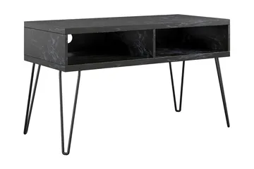 Athena Tv-benk 107x50 cm Svart/Marmormønster - Novogratz - Møbler - TV- & Mediamøbler - TV benk & mediabenk