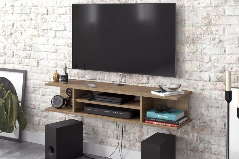 Avvakko TV-benk 135 cm - Brun - Møbler - TV- & Mediamøbler - TV benk & mediabenk