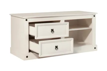 Ayala TV-benk 120 cm - Hvit - Møbler - TV- & Mediamøbler - TV benk & mediabenk