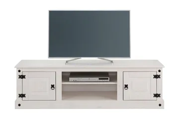 Ayala TV-benk 160 cm - Hvit - Møbler - TV- & Mediamøbler - TV benk & mediabenk