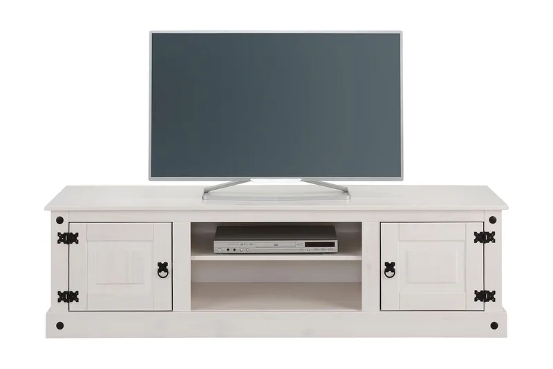 Ayala TV-benk 160 cm - Hvit - Møbler - TV- & Mediamøbler - TV benk & mediabenk