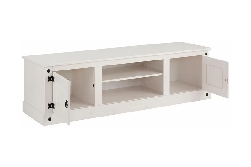 Ayala TV-benk 160 cm - Hvit - Møbler - TV- & Mediamøbler - TV benk & mediabenk